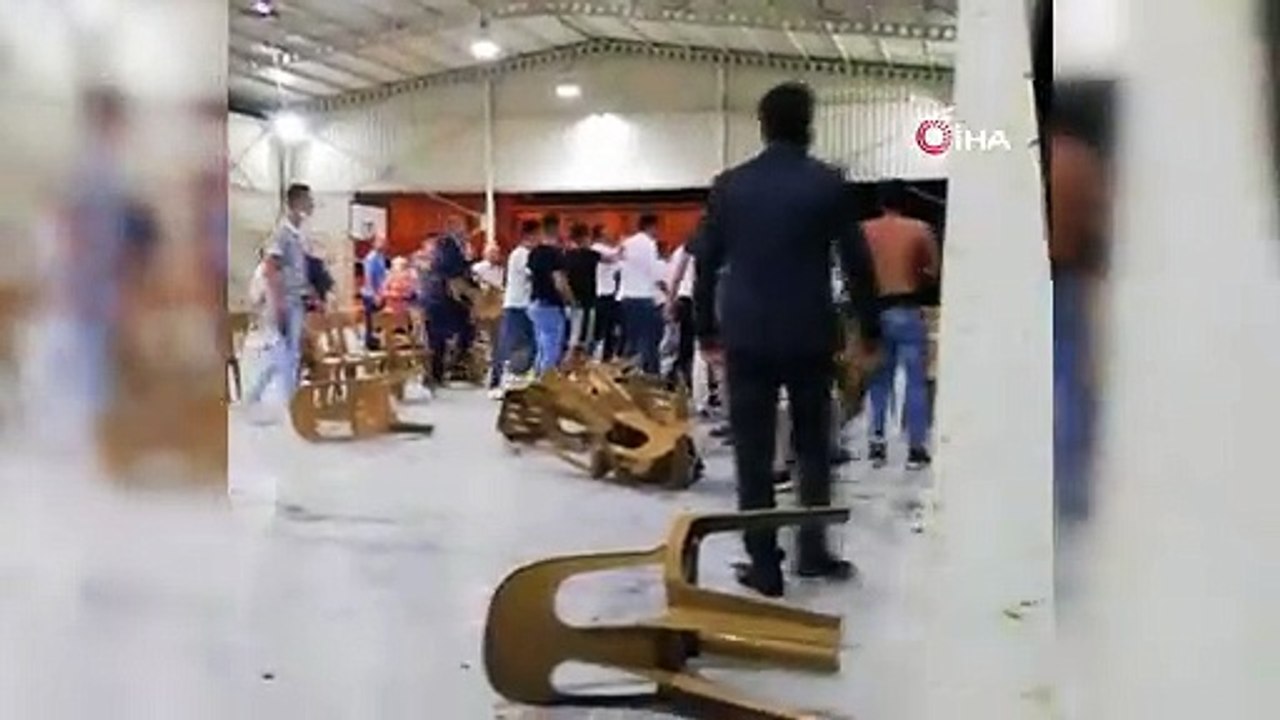 Bir şarkı için düğün salonunu savaş alanına çevirdiler