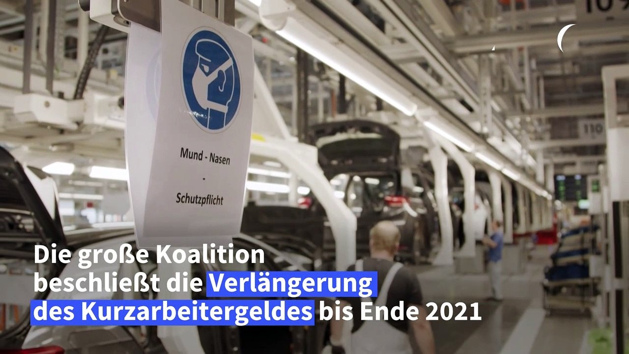 Kurzarbeitergeld wird bis Ende 2021 verlängert