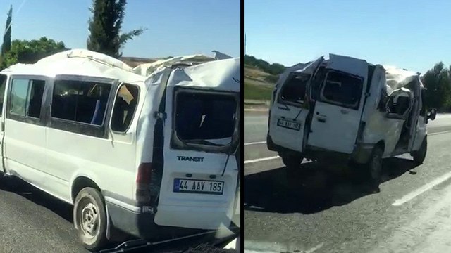 Bu kadarı da olmaz dedirten görüntü! Son sürat karayolunda