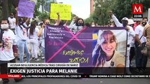 Melanie murió tras cirugía de nariz; acusan negligencia médica en Hospital Español