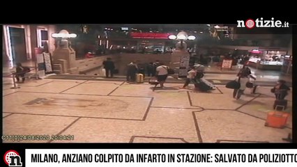 Milano, anziano colpito da infarto in stazione: salvato da poliziotto