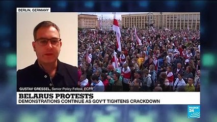 Protests continue as Belarus tightens crackdown