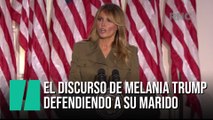 El discurso de Melania Trump defendiendo a su marido