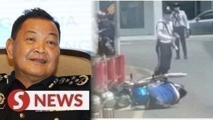 IGP to investigate cop kicking a man off motorcycle incident