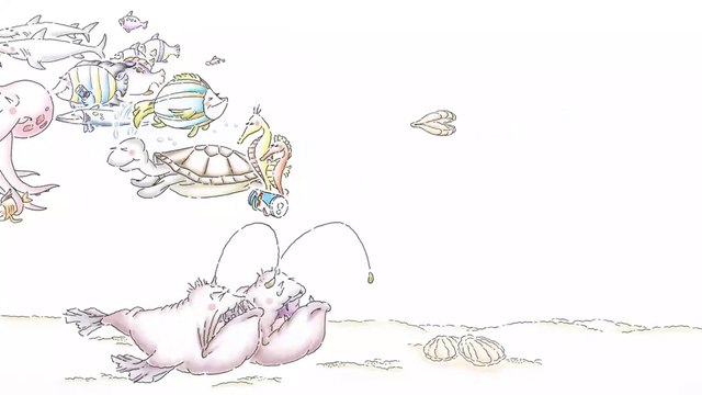 BAJO EL MAR, PECES, ANGLERFISH - Red Bull te da alas - Chile - 2018.