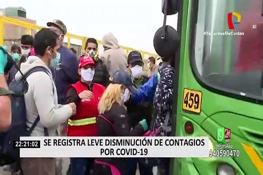 Minsa: se registra leve disminución de contagios por COVID-19
