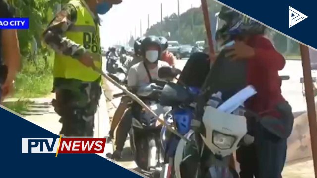 Seguridad sa border checkpoints ng Davao City, hinigpitan pa