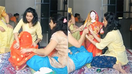 गौरी नलावडेने अशा प्रकारे केली 'गौरी' आगमनाची तयारी
