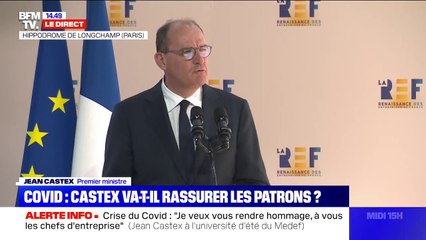 Jean Castex au Medef : "La France a tenu le choc"