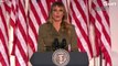 Melania Trump says Donald Trump ’will never lose focus' in unvetted RNC speech