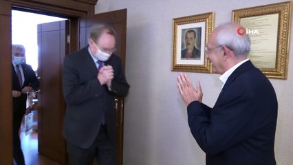 Kılıçdaroğlu, Avrupa Birliği Türkiye Delegasyonu Başkanı Büyükelçi Christian Berger’i kabul etti
