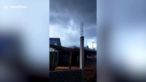 Tornado destroys dozens of homes in Indonesia