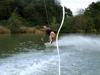 Session wakeboard à Quilly