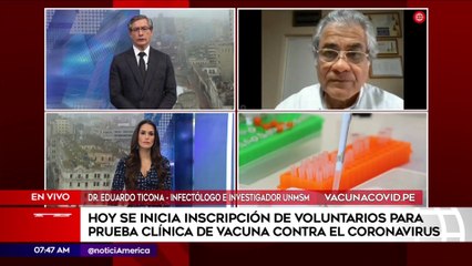 Hoy se inicia inscripción de voluntarios para prueba clínica de vacuna contra el Covid-19 | Primera Edición (HOY)