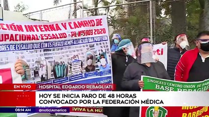 Hoy se inicia paro de 48 horas convocado por la federación médica | Primera Edición (HOY)