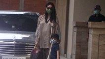 Kareena Kapoor Khan & Taimur Ali Khan snapped at Amrita Arora's House Bandra | FilmiBeat