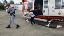 Sahil Güvenlik helikopteri Yunus bebek için havalandı