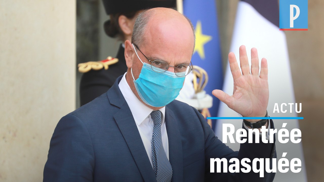 A l'école, « les adultes portent le masque », annonce Blanquer