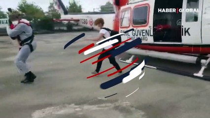 Giresun'da 1 yaşındaki bebek, helikopterle hastaneye kaldırıldı