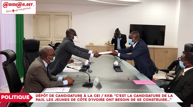 Présidentielle 2020: Dépôt de candidature, Kouadio Konan Bertin: ’’C’est la candidature de la Paix, les jeunes de Côte d’ivoire ont besoin de se construire une vie dans un pays de paix…’’