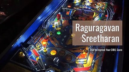 Raguragavan Sreetharan | Tips to Improve Your CIBIL Score