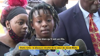 "Je ne veux pas de votre pitié, je veux du changement" : le vibrant discours de la sœur de Jacob Blake, grièvement blessé par des policiers américains