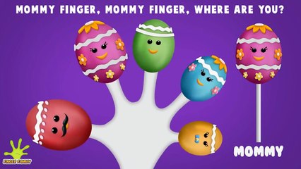 Télécharger la video: The Finger Family Easter Egg Cake Pops Family Nursery Rhyme - Easter Finger Family Songs