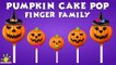 The Finger Family Pumpkin Cake Pop Family Nursery Rhyme - Halloween Finger Family Songs