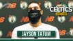 Jayson Tatum Practice Interview Celtics vs. Raptors BOYCOTT Update