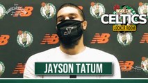 Jayson Tatum Practice Interview Celtics vs. Raptors BOYCOTT Update