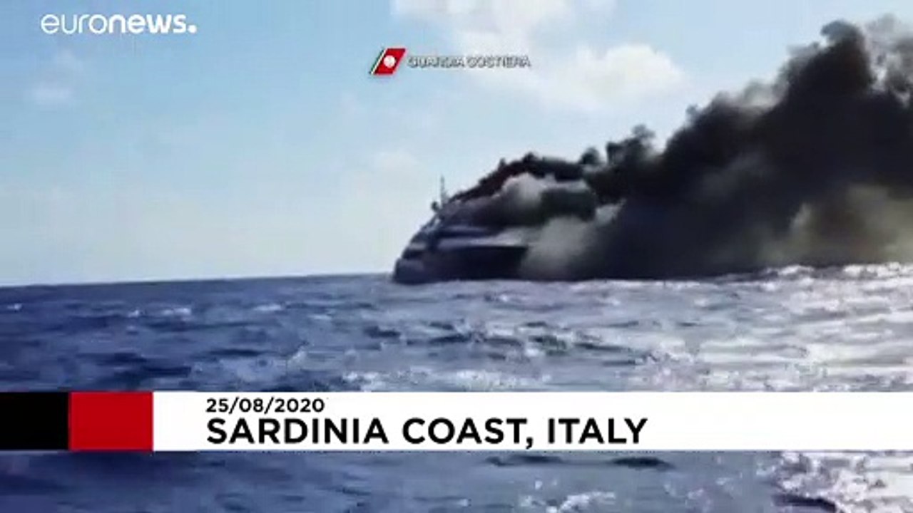 Brennende 50-Meter-Yacht von kasachischen Touristen vor Sardinien gesunken