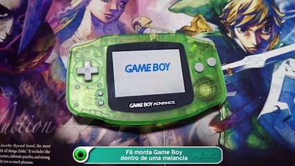 Fã monta Game Boy dentro de uma melancia