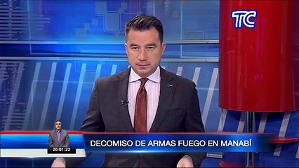 Decomisan gran cantidad de armas de fuego en Portoviejo, provincia de Manabí