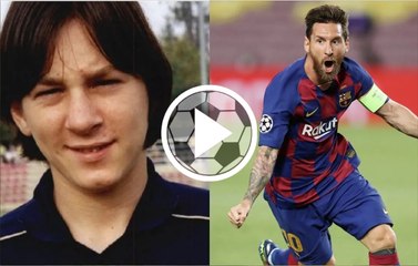 Así idealizaba de peque Lionel Messi al Barcelona