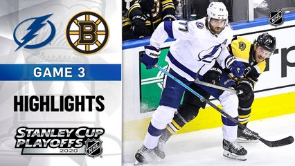 NHL Highlights | Lightning @ Bruins 8/26/2020