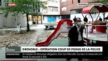 Opération de police à Grenoble, hier soir, après les vidéos d'individus lourdement armés paradant dans les rues