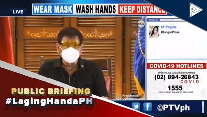 #LagingHanda | Sen. Bong Go, itiniyak sa publiko na walang seryosong sakit si Pangulong #Duterte