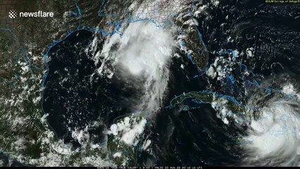 Category 4 Hurricane Laura viewed from space