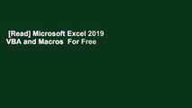 [Read] Microsoft Excel 2019 VBA and Macros  For Free