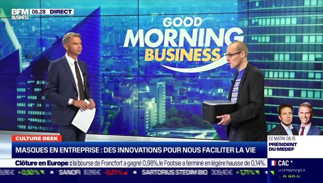 Culture Geek : Masques en entreprise, des innovations pour vous faciliter la vie, par Anthony Morel - 27/08