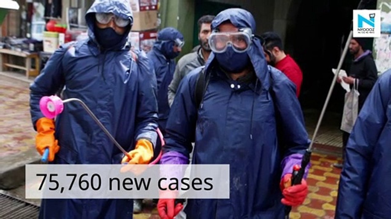 COVID-19 update: India records highest single-day spike of 75,760 cases; tally crosses 33-lakh mark