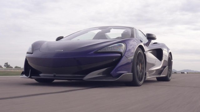 McLaren 600LT Spider in Lantana Purple Driving Video
