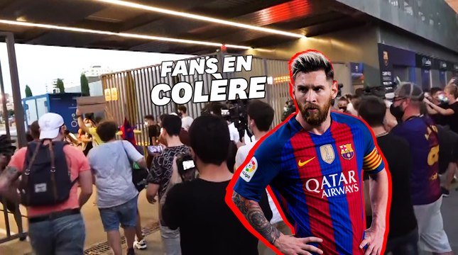 Les supporters du FC Barcelone, en colère, forcent l'entrée du Camp Nou