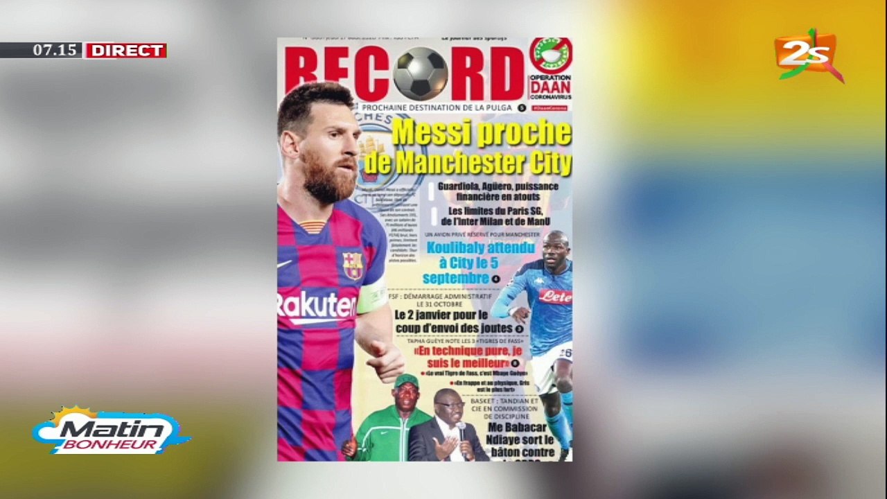 MATIN BONHEUR DU 27 AOUT 2020 AVEC ASTOU DIONE