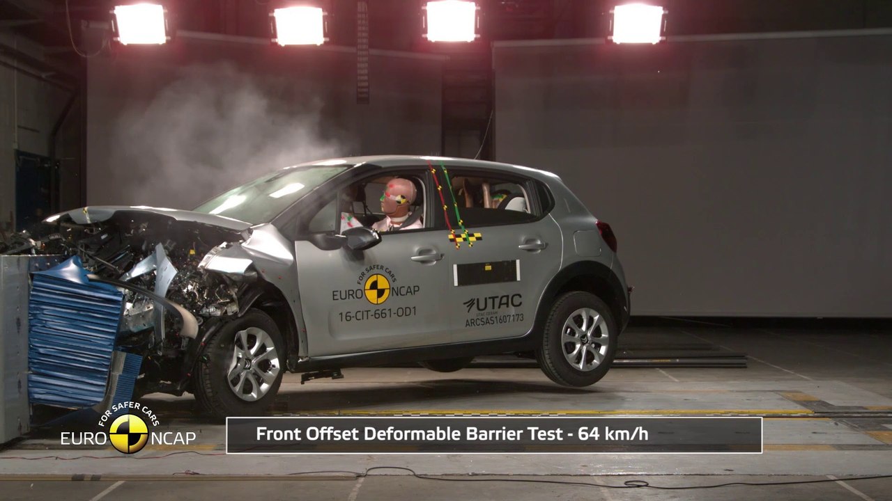 Citroën C3 : Crash Tests 2017 Euro NCAP