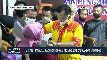 Melalui Bawaslu, Bakal Calon Perseorangan Ike - Zam Resmi Gugat KPU Bandar Lampung