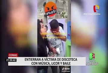 De no creer: Entierran a víctima de tragedia de Los Olivos con música, licor y baile