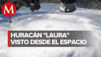 El impresionante video del huracán 'Laura' visto desde el espacio