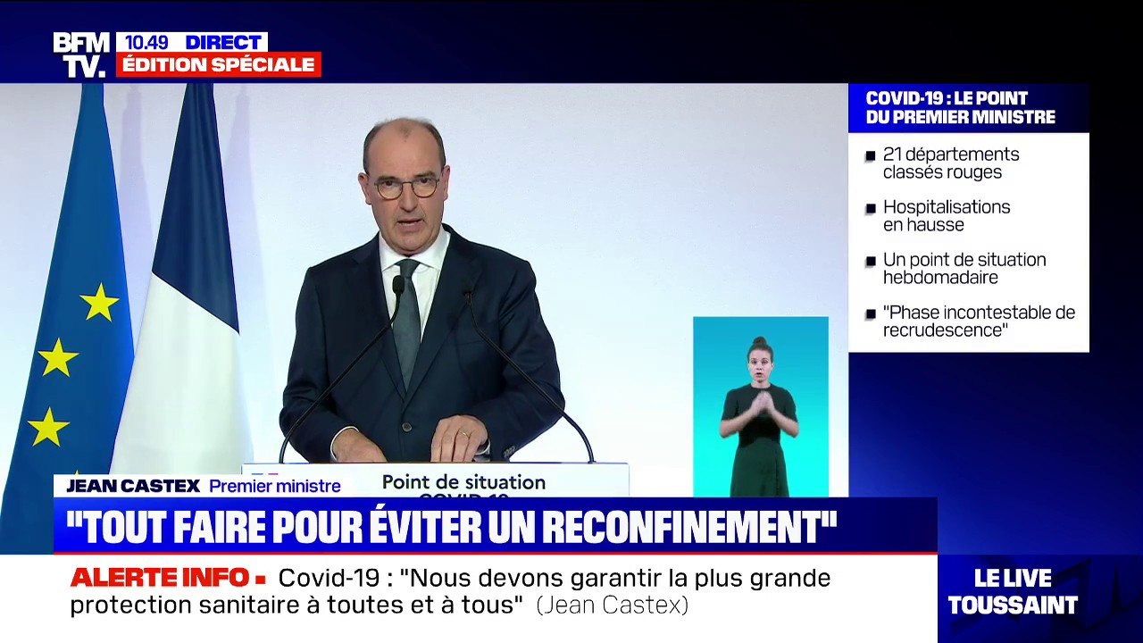 Jean Castex: "Le port du masque ne doit pas nous faire oublier le respect des gestes barrières"