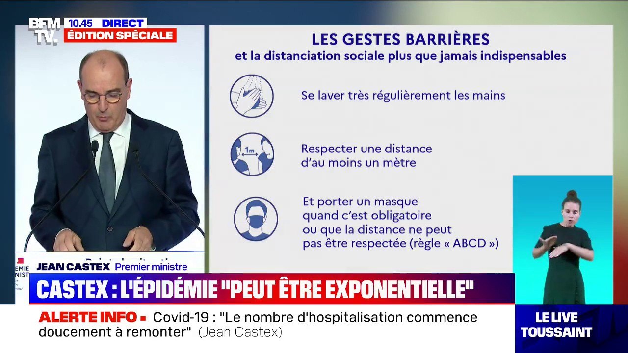 Jean Castex: "Évitons que papi et mamie aillent chercher les enfants à l'école"